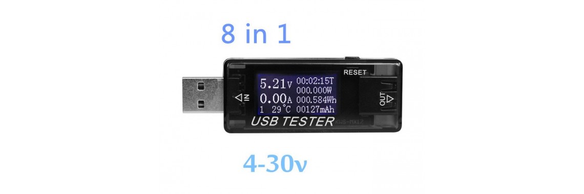 USB тестер 8в1